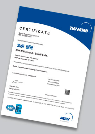 Certificate ISO 9001